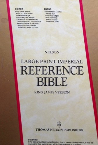 Holy Bible: King James Version Imperial Reference/Large Print/694 by More books from this author