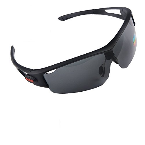 Poshei P05 Polarized Sports Sunglasses with Unbreakable Frame for Biking Fishing Running Driving Golf Baseball