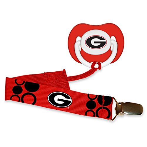 Baby Fanatic Pacifier with Clip, Georgia University