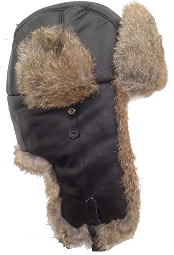 Algopix Similar Product 10 - Brown Real Sheepskin Tan Rabbit Fur