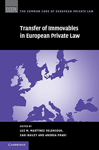 Transfer of Immovables in European Private Law (The Common Core of European Private Law Book 16) by Luz M. Martínez Velencoso