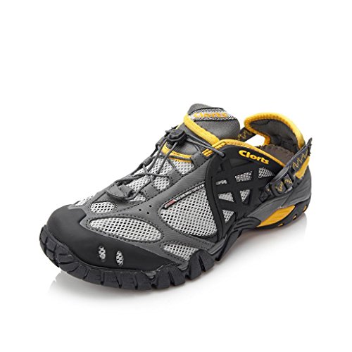 Clorts Men's Seaside Amphibious Athletic Pull On Water Shoe Hiking Water Sneaker WT05C