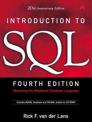 Van Der LANs: Introduction to Sql_4 by Rick Van Der Lans