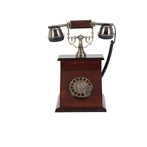 Algopix Similar Product 17 - Benzara Ancient Metal Telephone Home