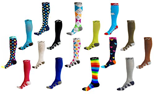 A-Swift 1-Pair Below Knee High Socks, Polka Dot