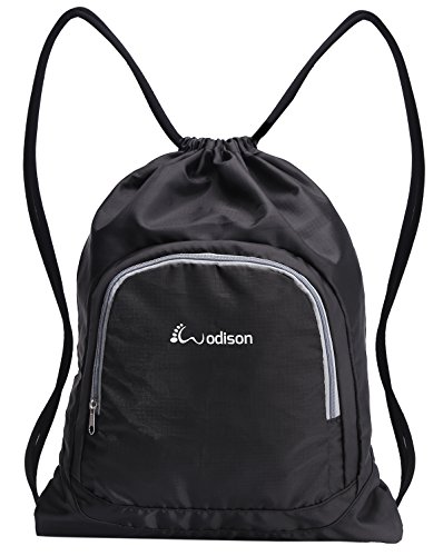 WODISON Basic Waterproof Sports Gym Sackpack Bag Lightweight Drawstring Backpack
