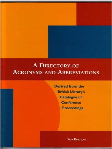 Directory of Acronyms and Abbreviations by unknown author