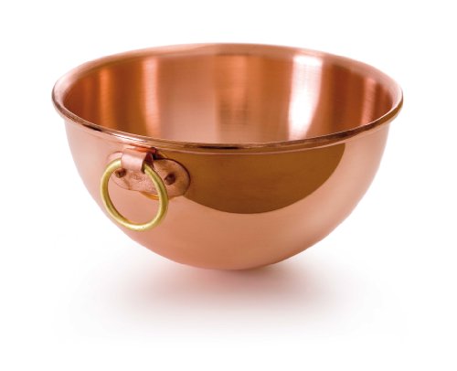 Mauviel Made In France M'Passion 2191.26 Copper 10-Inch/4.6L/4.9-Quart Egg White Bowl with Ring