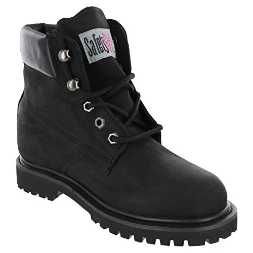 Safety Girl II Steel Toe Waterproof Womens Work Boots - Black