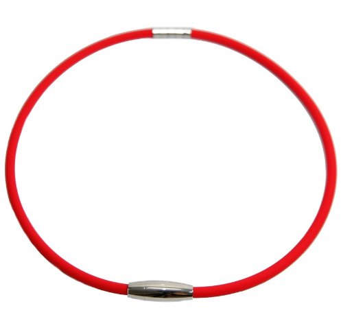 Best New Red Ttianium Magnetic Therapy Power Sport Energy Balance Baseball Necklace Buy Now