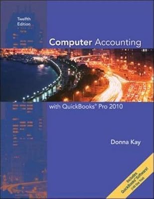 Computer Accounting With Quickbooks Pro 2010