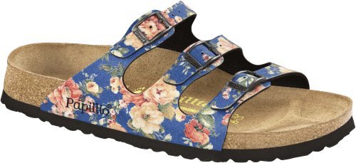

Papillio ''Florida'' from Birko-Flor in Rambling Rose Blue with a narrow insole