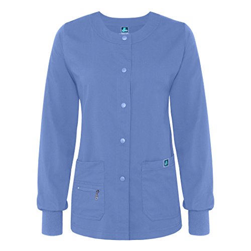 Adar Indulgence Womens Jr. Fit Multi Pocket Warm-Up Scrub Jacket