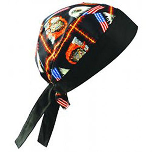

6PCK-Tie Hat Doo Rag - 100% Cotton - BIKE-One-Size