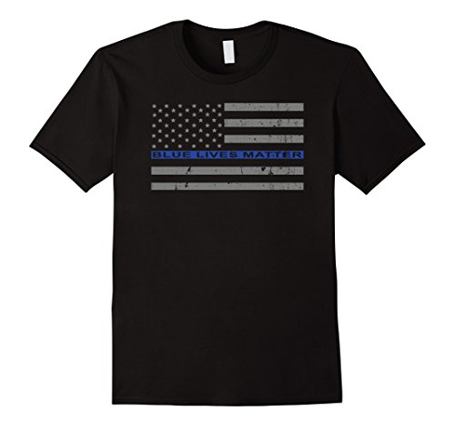Blue Lives Matter - Thin Blue Line Flag T-Shirt