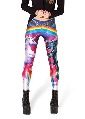 Jescakoo Ladies Sexy Unicorn Galaxy Space Print Leggings Pant Stretch Tights