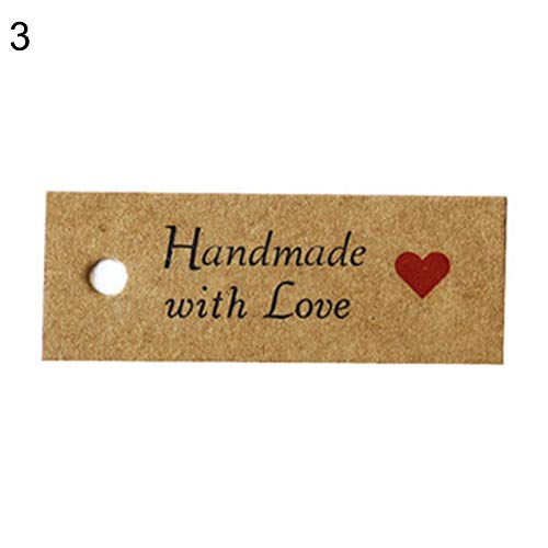 Algopix Similar Product 20 - bjduck99 100Pcs DIY Kraft Paper Thank