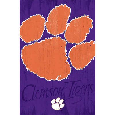 (22x34) Clemson University Tigers Logo NCAA Sports Poster
