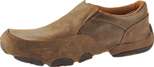 Twisted X Men's Driving Slip-On Moccasin Shoes Round Toe