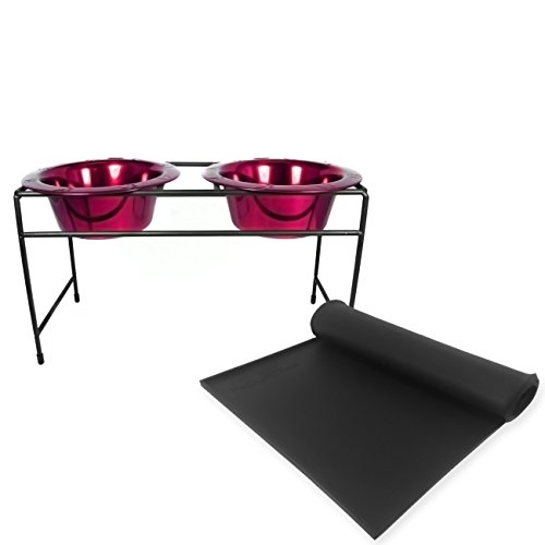 Algopix Similar Product 12 - Platinum Pets 2 Cup Modern Double