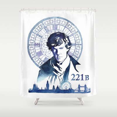 Sherlock Shower Curtain