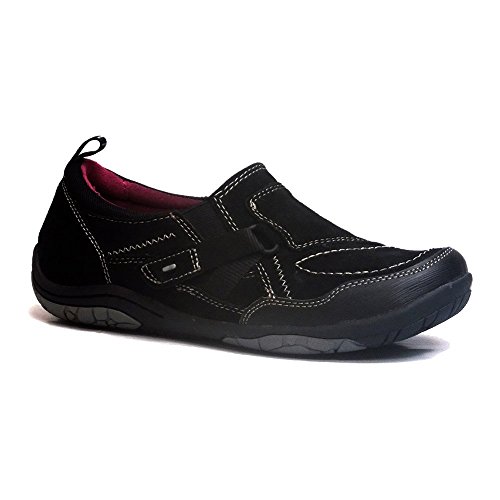 Earth Origins Women's Alison Black Leather Loafer Shoes