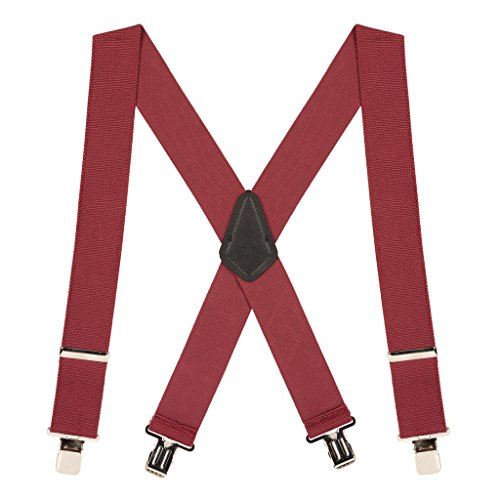 Suspender Store Mens Classic 2-Inch Wide Clip Suspenders