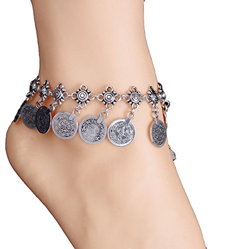 Lace Living Bohemian Gypsy Vintage Coin Ankle Bracelet