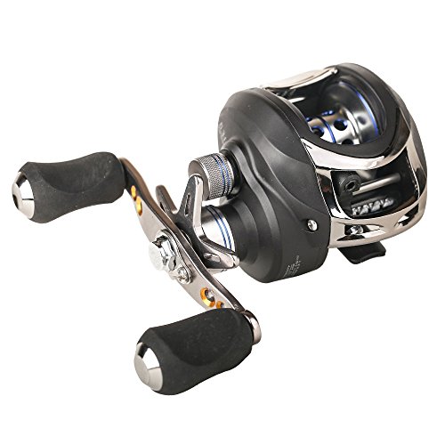 Entsport Saltwater Casting Reel Low Profile Baitcast Fishing Reel 10+1 Ball Bearings Baitcaster Reel 6.3:1 Baitcasting Reel Magnetic Brake System Fishing Reel