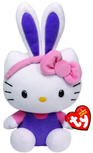 Ty Beanie Babies Hello Kitty with Purple Ears Plush