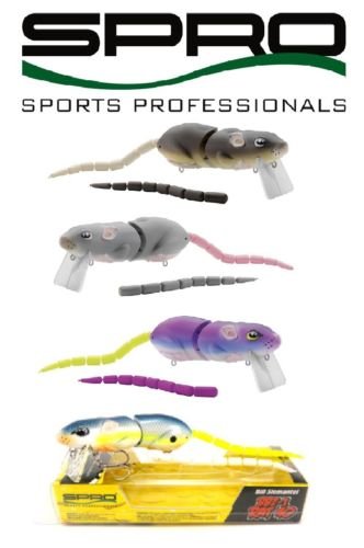 Spro BBZ-1 Rat 40 Wakebait Swimbait Topwater Bass Striper Musky Lure