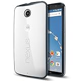 Nexus6 ケース, Spigen® [ クリア バンパー] Nexus 6 Case ウルトラ・ハイブリッド Google Nexus 6 (2014) (国内正規品) (メタル・スレート 【SGP11243】)