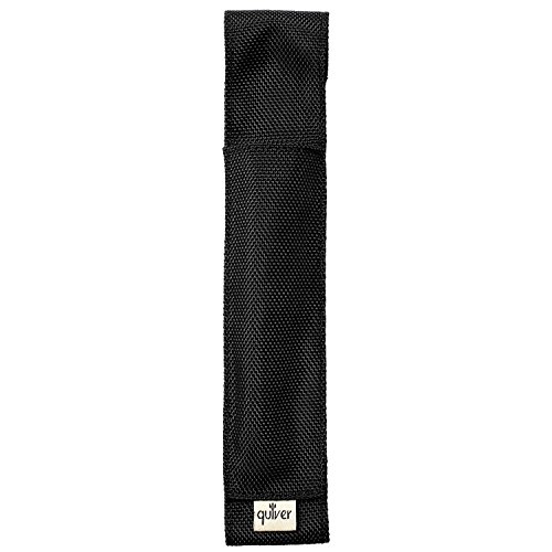 Double-Pen/Stylus Quiver for Apple iPad & iPad Air Cases and Extra Large Hard-Cover (A4 size) Notebooks, Balistic Nylon