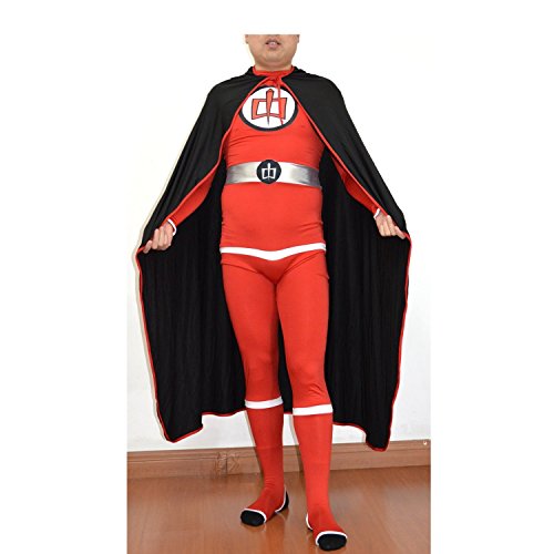 Greatest American Hero Adult Costume And Cape Body Suit Spandex Superhero