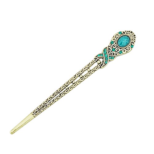 Eastlion Antique Bronze Diamond Butterfly Hairpins Hair Stick