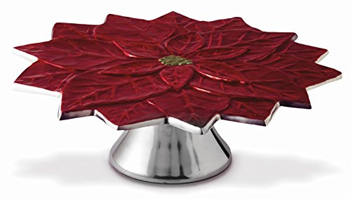 Algopix Similar Product 15 - Julia Knight Poinsettia 13 Cake Stand