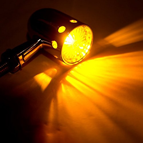 

Motorcycle Parts Racing Custom Amber Bulbs Blinkers Indicators Turn Signals Accessories Lights Chorme Fit For Yamaha V-Star Vstar V Star XVS 1100 Silverado