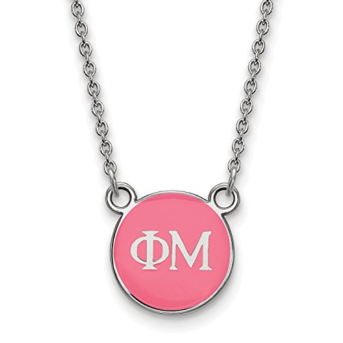 Algopix Similar Product 15 - LogoArt Phi Mu Extra Small Enameled