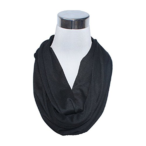 FlaskScarf Women's Jersey Infinity Novelty Flask Scarf (Hidden 8 Ounce Bladder)