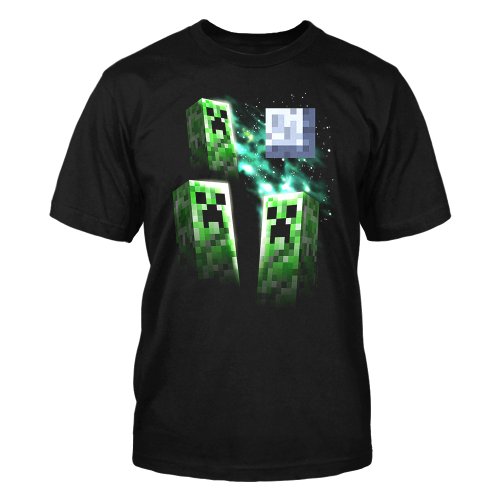 Minecraft Three Creeper Moon T-Shirt