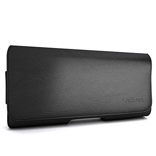 Galaxy S7 Edge Holster, CellBee Premium PU Leather Pouch Carrying Case with Belt Clip Belt Loops Holster (Perfect Fits with Otterbox/Spigen/Lifeproof Case on) (Business)