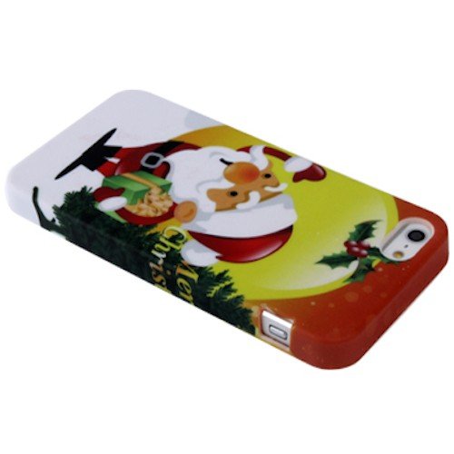 

JUJEO Christmas Style TPU Protection Case for iPhone 5 - Non-Retail Packaging - Multi Color
