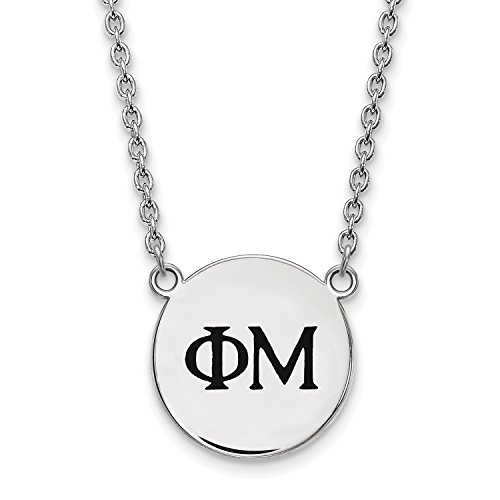 Algopix Similar Product 14 - LogoArt Phi Mu Small Enameled Pendant