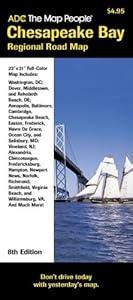 ADC The Map People Chesapeake Bay: Regional Pocket Map by Adc Maps
