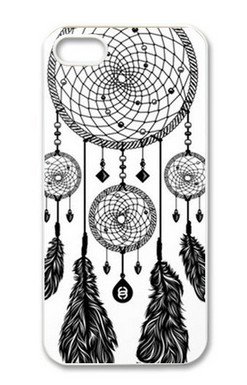 Treasure Design Funny Dreamcatcher (Black & White) APPLE IPHONE 5 Best Durable Case