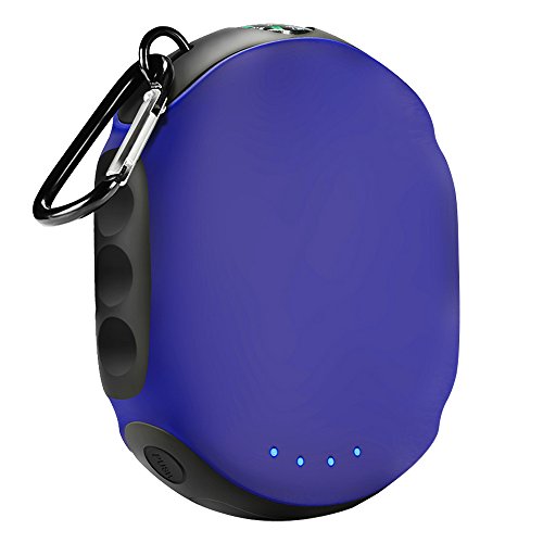Dostyle 8000mAh External Battery Power Bank, Portable Charger Backup Pack with LED Light & Compass for Smartphones Tablet and More (Blue)