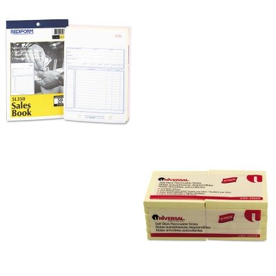 

KITRED5L350UNV35668 - Value Kit - Rediform Sales Book (RED5L350) and Universal Standard Self-Stick Notes (UNV35668)