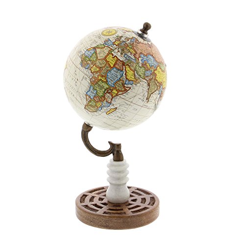 Algopix Similar Product 17 - Benzara World Pu Globe with Wood Marble
