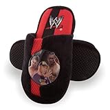WWE John Cena Young Boys Skuff Black/Red Slippers