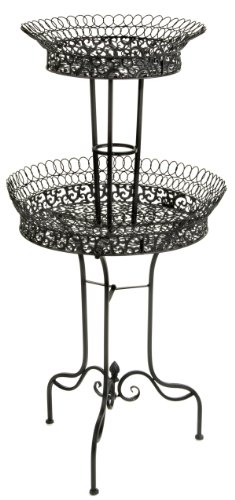 Algopix Similar Product 8 - Displays2go Wrought Iron 2Tier 17 by